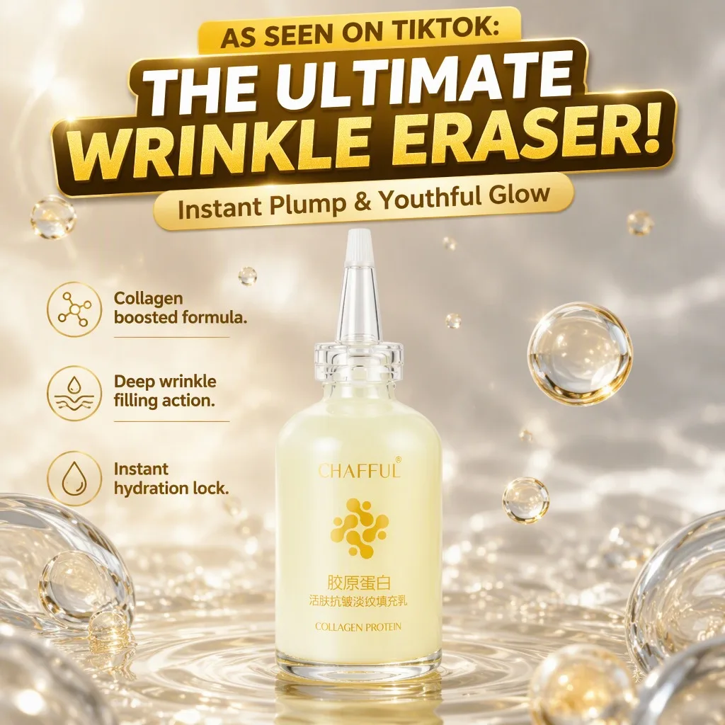 Fine Lines & Wrinkles? Wrinkle Filler Cream! Collagen Peptide Anti-Aging Moisturizer – Deep Filling, Firming Lifting Treatment