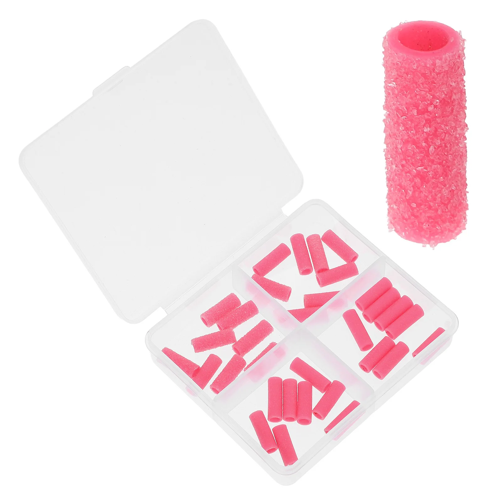 네일 드릴 샌딩 링 세트 32개입, 미세 그릿 매니큐어 연마 광택 키트, 화이트 샌딩 밴드 네일 아트 액세서리