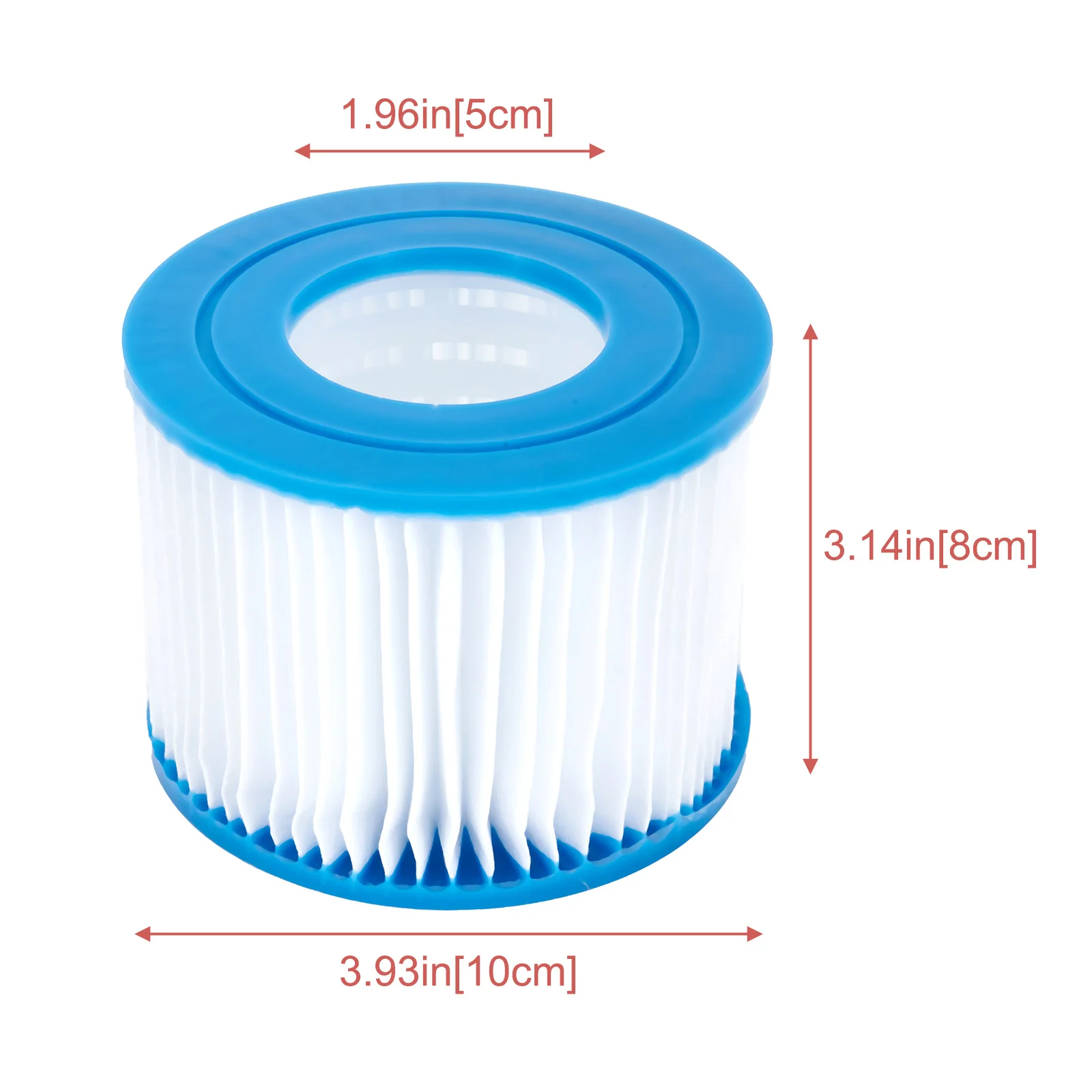 1pcs Replacement Swimming Pool Filter Fit for Bestway Flowclear Size VI Filter Cartridge Lay-Z-Spa - Miami Vegas Palm Springs