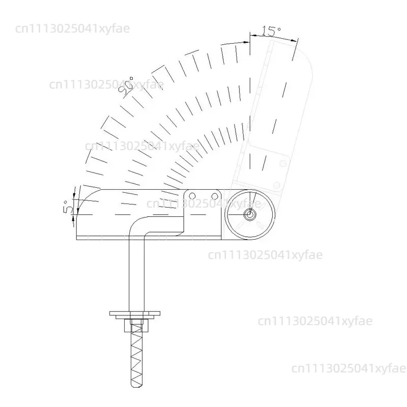 2Pcs Multi-Angle Adjustment Hinge Hardware 90-195 Degree Ratchet Bracket Height Adjustable Sofa Headrest Fitting Parts