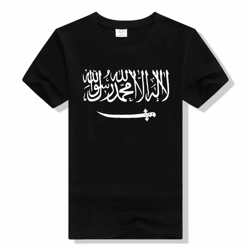 Summer Fit Slim Men T-Shirts SAUDI ARABIA number nation flag sa arabic arab Printed T-shirt Short Sleeves cotton tees