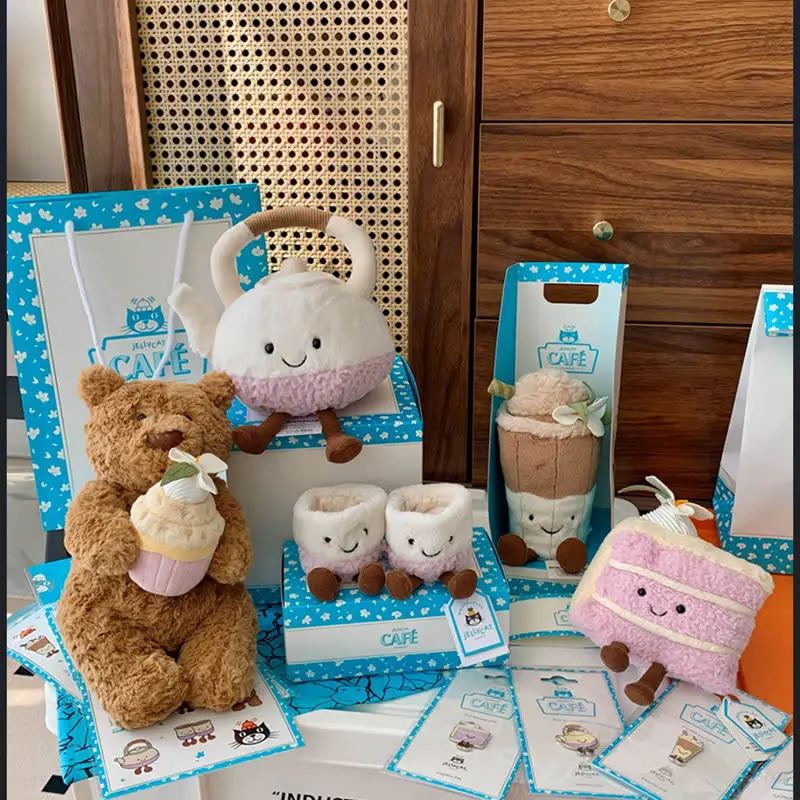 

Фондовый торт, забавный десертный чайник, серия макарон, слоеный клубничный пирог, игрушка-кукла Keluli, подарок на праздник подруги, подарок на день рождения