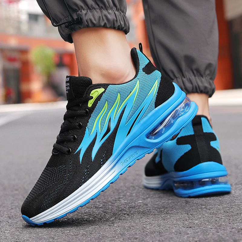 YRZL Running Shoes Men Breathable Outdoor Sports Shoes Lightweight Sneakers for Women Comfortable Athletic Men Training Footwear