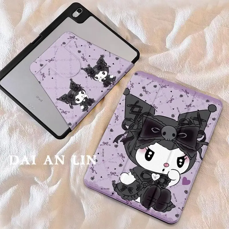 حافظة كاواي كارتون كورومي لجهاز iPad 2025 11th 11 بوصة 10th 9th 8th 10.2 Air 4 5 6 7 Mini 4 5 6 Pro 2024 غطاء مقاوم للصدمات