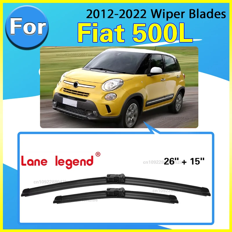 Für Fiat 500L 2012-2022 2013, 1 Satz vorne und hinten Scheibenwischerblätter Scheibenwischer 2014 2015 2016 2017 2018 2019 2020