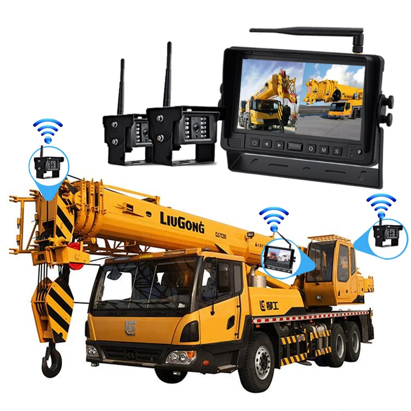 Digital Wireless Truck  Kit Blind Spot ing System for truck crane vehicle