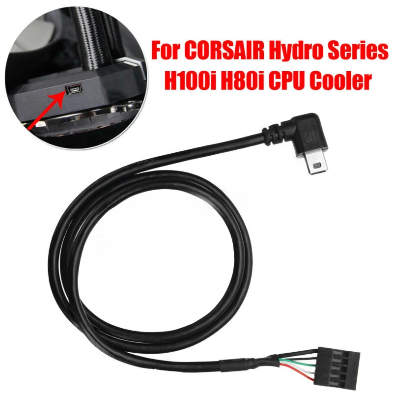 

USB Interface CPU Cooler Cable For CORSAIR Hydro Series H80i H100i H110i H115i Replacement Accessories