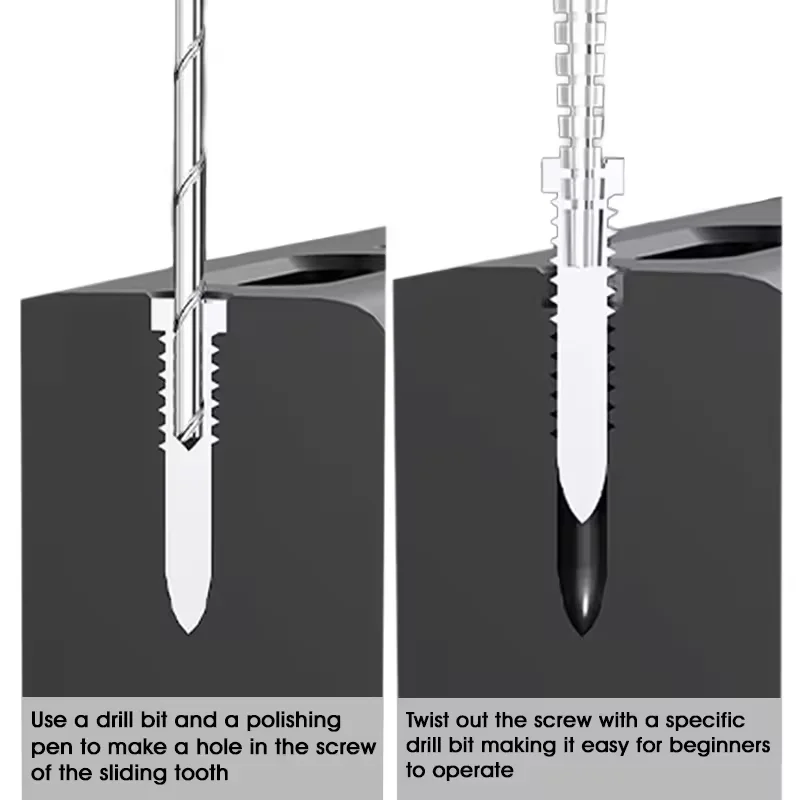 Punta da trapano scorrevole per piercing in lega da 10 pezzi Rimuovi rapidamente le viti scivolate Estrattore di punte da trapano senza danneggiare lo strumento di riparazione