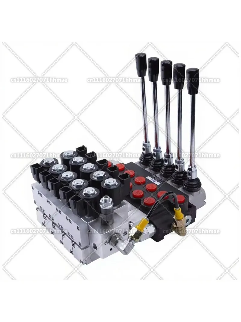 P40 P80 P120 21 31.5 GPM Crane Hydraulic Electric Remote Control Valve Joystick Hydraulic Directional Main Control Spool Valve