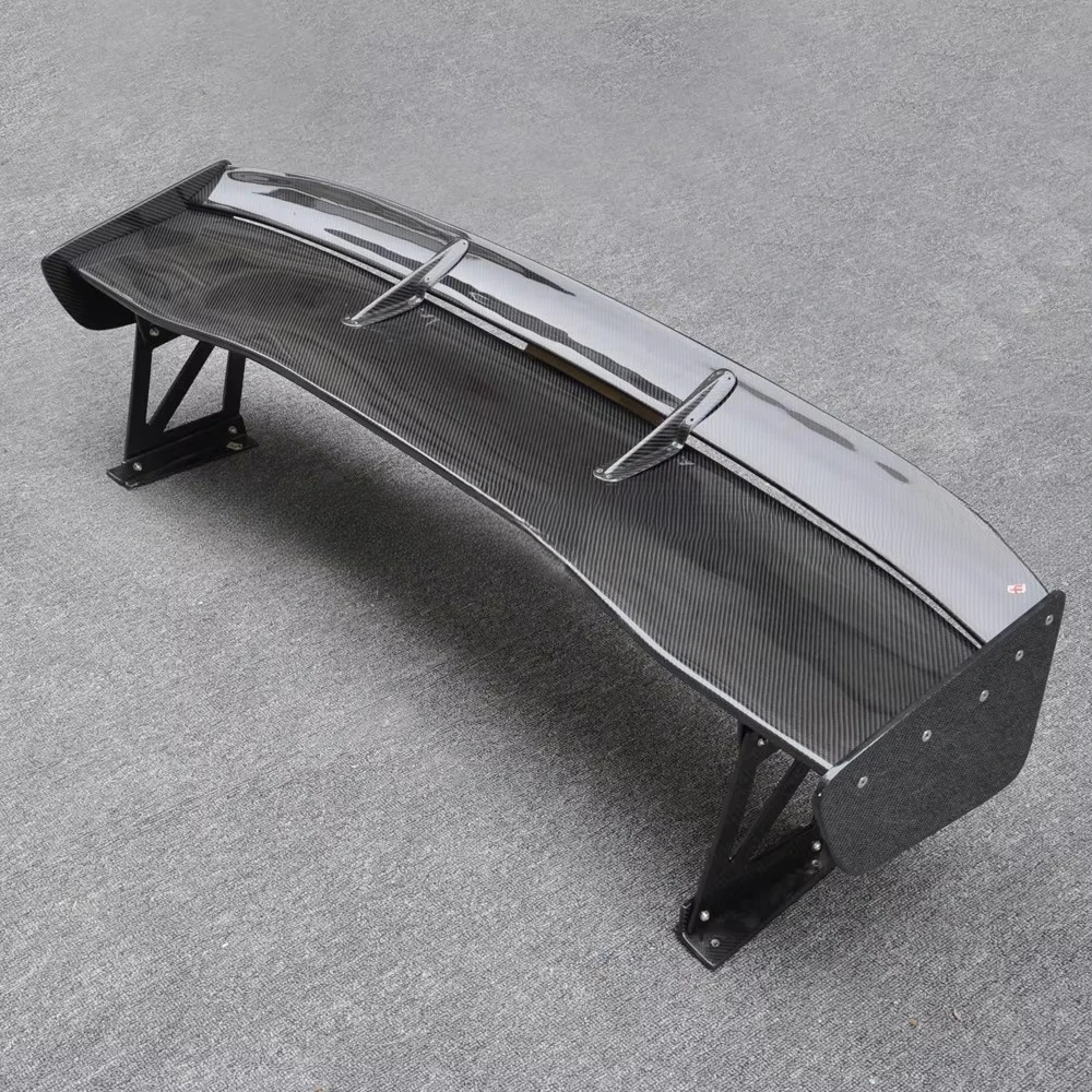 OLOTDI V Style Carbon Fiber Single Deck Rear Trunk Wing Spoiler (Carbon Black High Polished 3X3 Twill Weave) for Mitsubishi