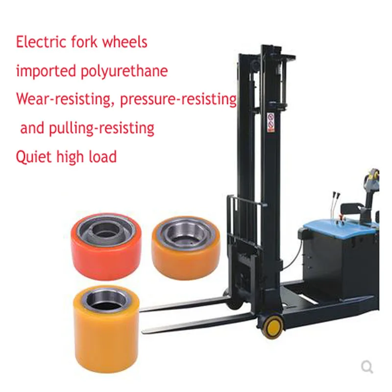 Electric Forklift Bearing Iron Core PU Polyurethane Forklift Heli Balance Wheel