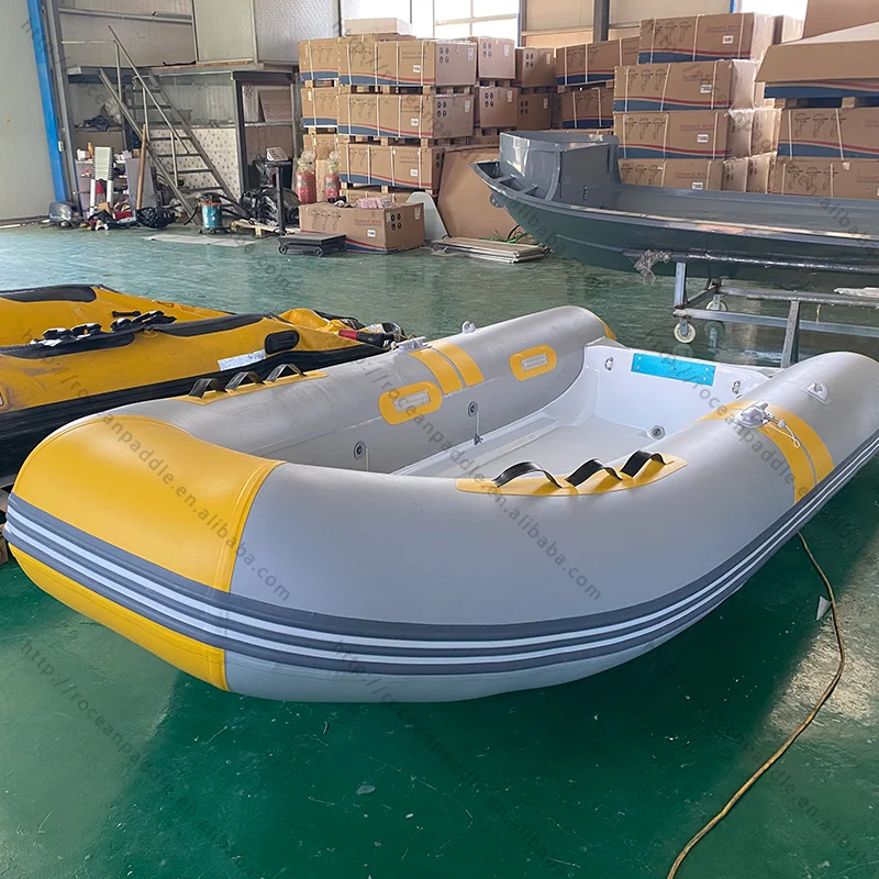 CE Rib Boat 360 Fiberglass Pvc Hyplaon Hard Hull Small Fiberglass Boat Hull For Sale