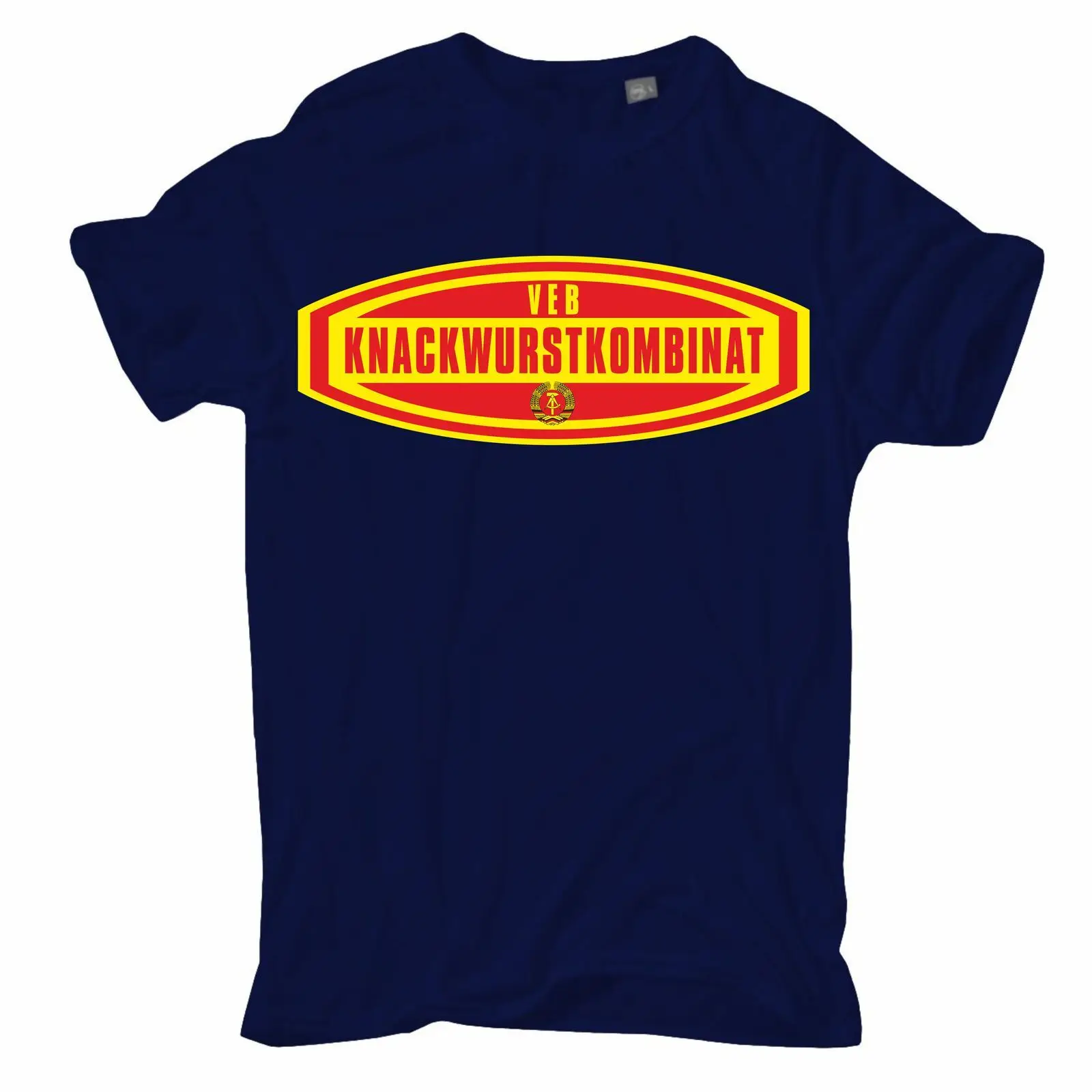 Herren T-Shirt DDR VEB Crack Wurst Kombination S bis 8XL Ostdeutschland NVA Metzger