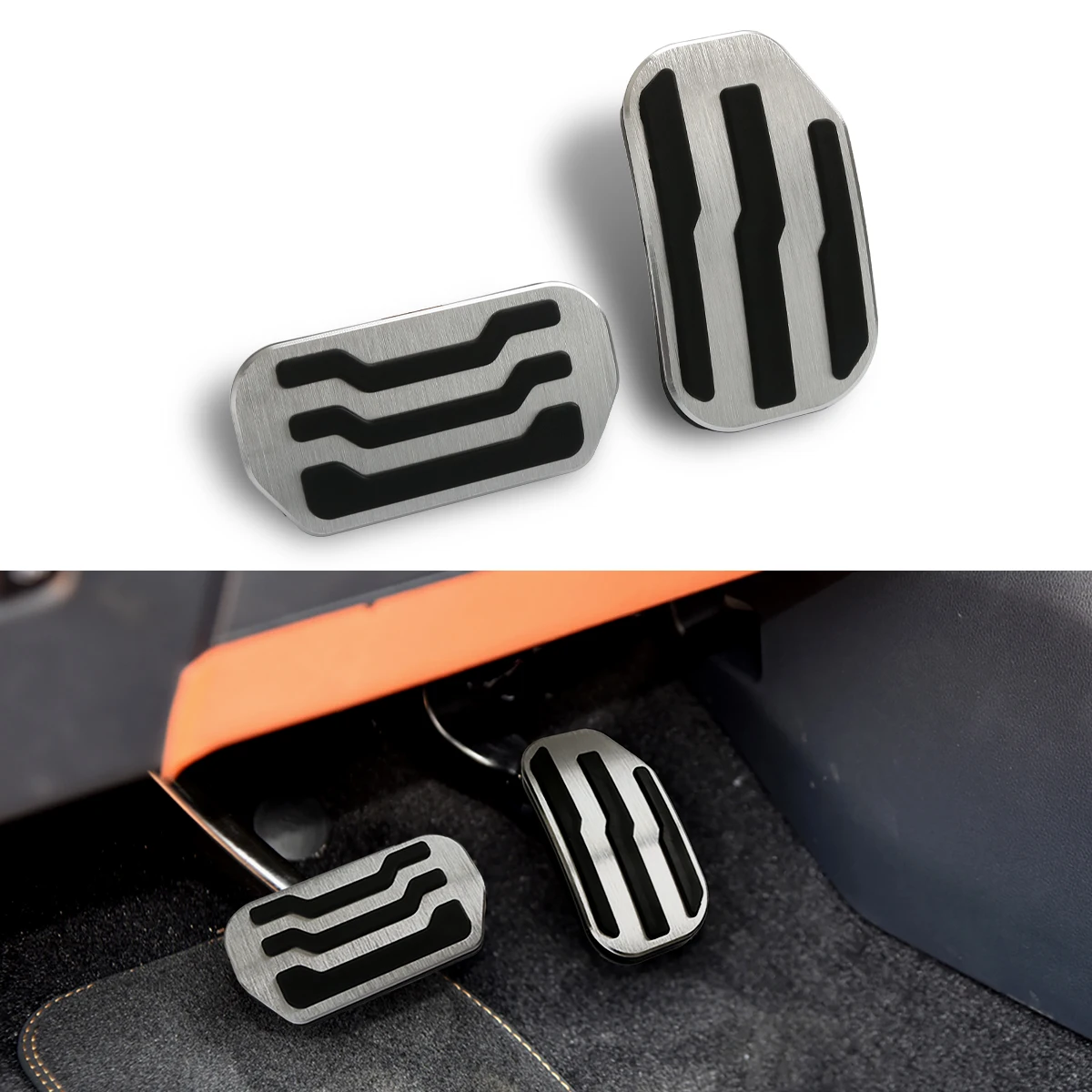 

No Drill Aluminium Alloy with Foot Brake Gas Pedal Pad Cover for Ford F-150 Ford Expedition Lincoln Navigator Accessories