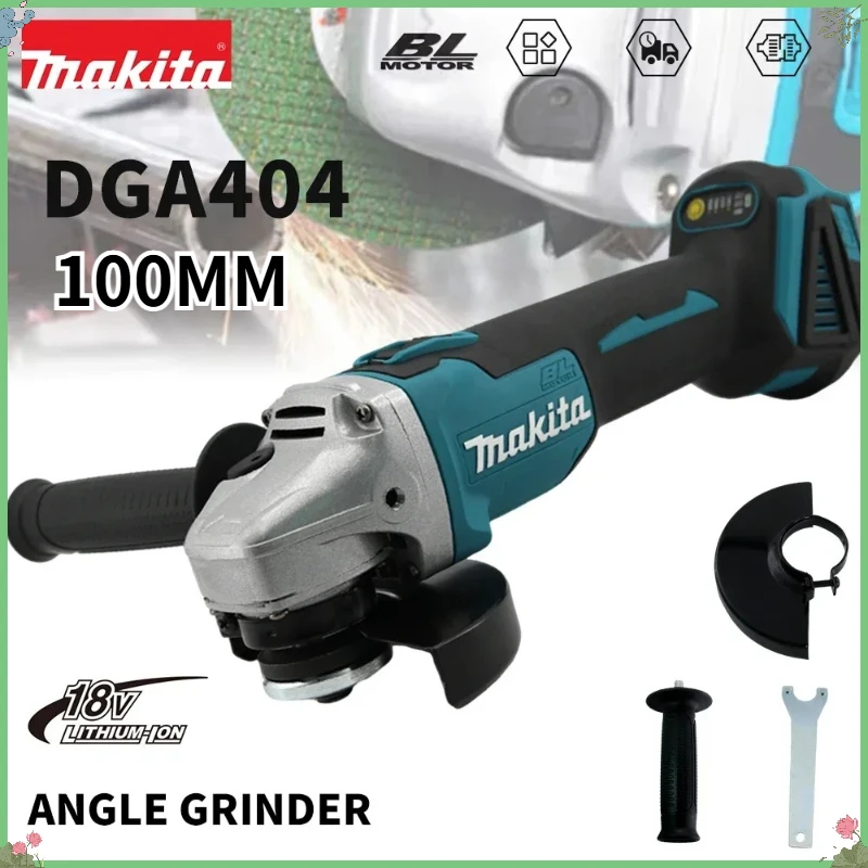 

Бесщеточная аккумуляторная угловая шлифмашина Makita DGA404 100 мм для металла и дерева, электроинструмент для шлифовки, полировки и резки