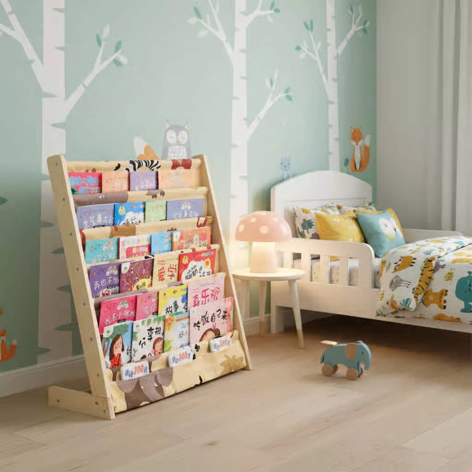 Baby Nursery Bookcase - Estantería para Libros Infantiles de Madera