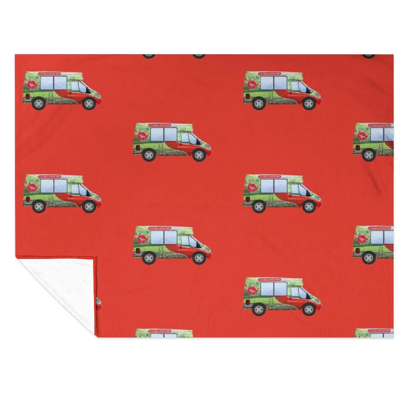 

Yorkshire Tea Van Red Throw Blanket Tourist Sofas Beautifuls Blankets