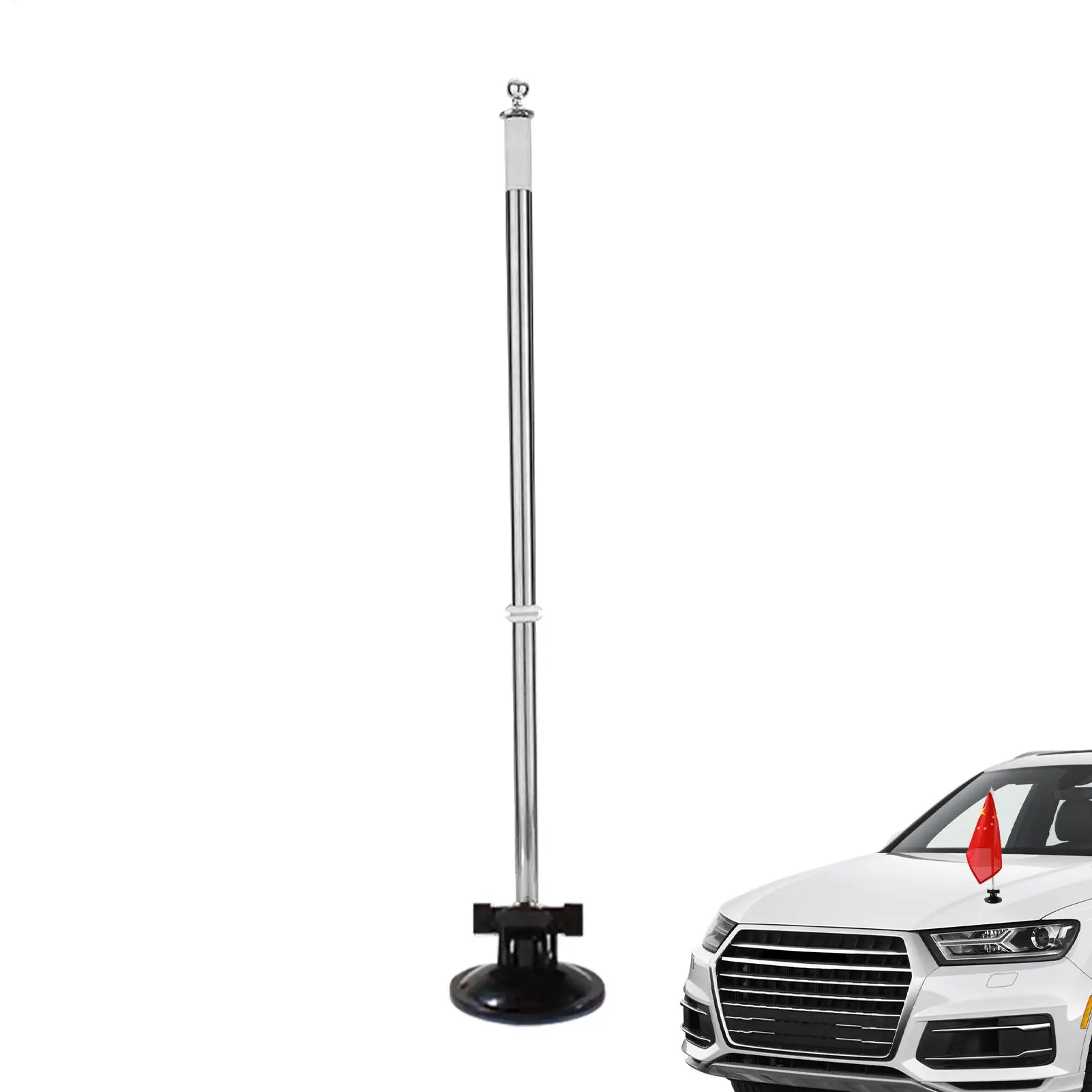 Car Flagpole Mount Bracket With Suction Cup Flag Pole Holder Flagpole Display Holder Flag Pole Mounting Bracket For Car SUVs