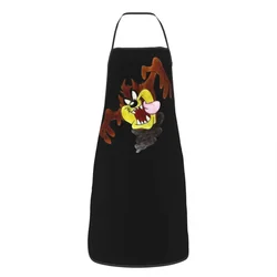 Funny Cartoon Tasmanian Devil Bib Aprons Women Men Unisex Kitchen Chef Taz Tablier Cuisine for Cooking Baking Gardening