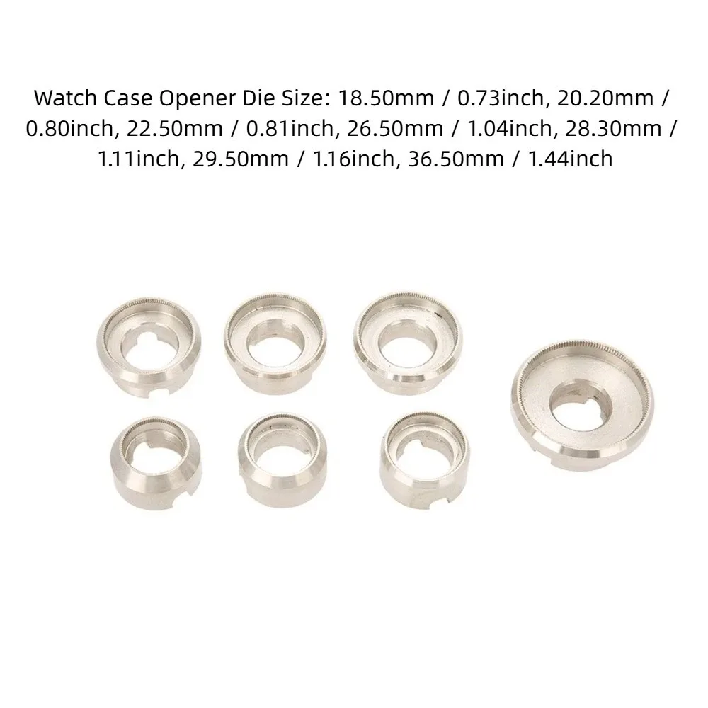 

7Pcs Durable Aluminum Alloy Watch Opener Long Handle Multi-functional Watch Repair Kit Case Wrench Watch Part Replacement