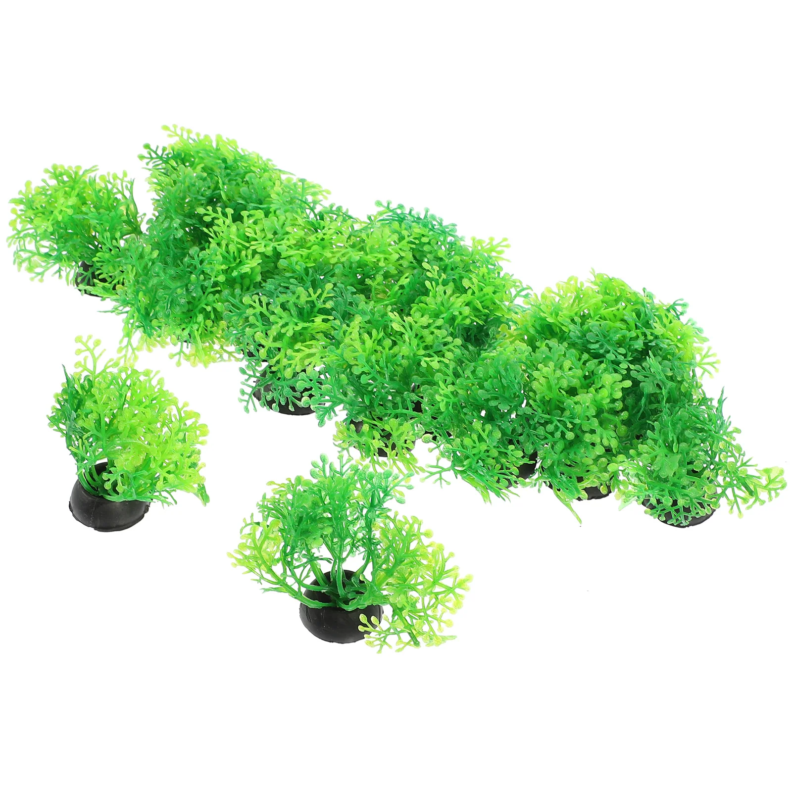 

20Pcs Aquarium Fake Plants Plastic Fish Tank Decorations Realistic Thick Base Water Grass Betta Fish Tank Decorations Landscape