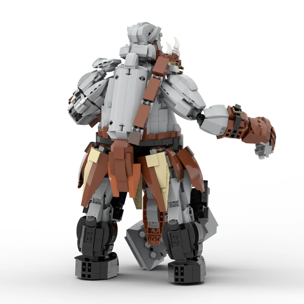 Moc jogo warcrafteds preto warhammereds blocos de construção modelo orgrim doomhammer tijolos diy brinquedo montado para crianças presente aniversário