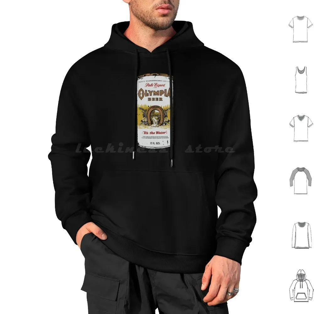 Olympia Beer As Worn By Perfect Gift Hoodie cotton Long Sleeve Grunge Music 90S Kurt Guitar Cobain Alternative Seattle