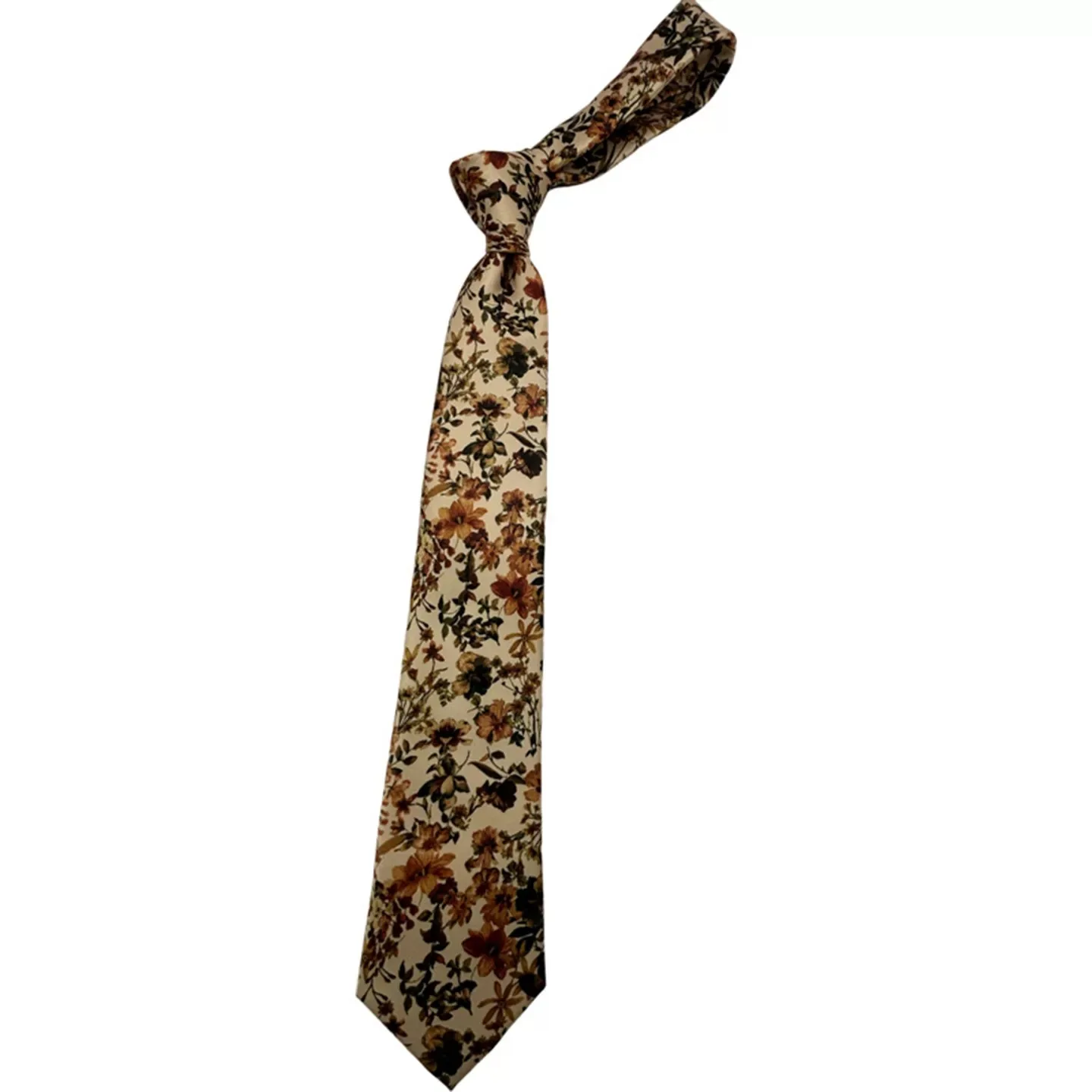 Retro 8 cm Breite Braune Blumen Krawatten Für Männer Frauen Casual Mode Seidige Gedruckt Krawatten Hochzeit Weiche Krawatte Smoking krawatte Geschenk