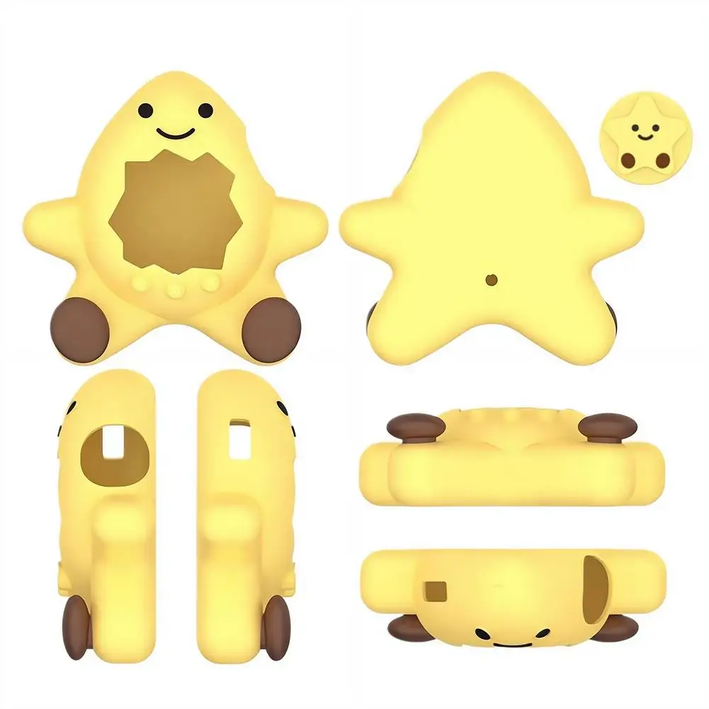 

Yellow Star-Shaped Silicone Case for Tamagotchi Paradise - 360° Drop Protection, Precise Cutouts, Lightweight & Waterproof