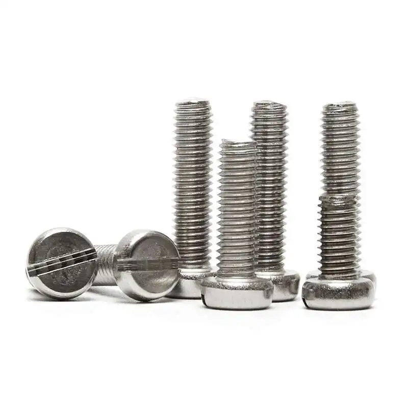 2-50pcs M1.6 M2 M2.5 M3 M4 M5 M6 M8 M10 304 A2-70 stainless steel GB65 Slotted Cap Head Slot Column Round Cheese Head Screw Bolt