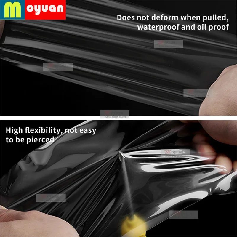 For Ford Mustang Mach-E 2021-2022 Front Light Headlamp Transparent Smoked Black TPU Sticker Car Headlight Protective Film Repair