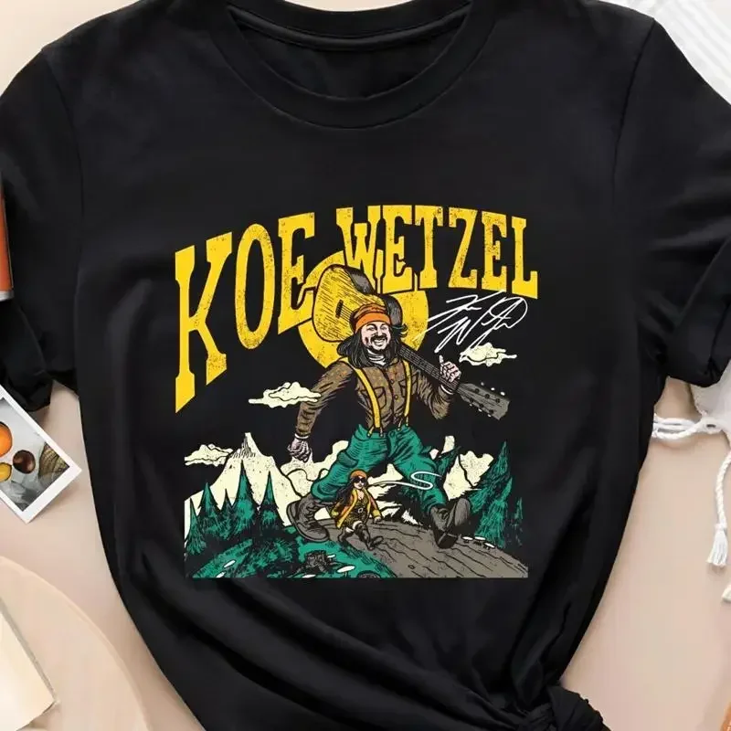 Funny Koe Wetzel Signature Black T Shirt Short Sleeve All Sizes