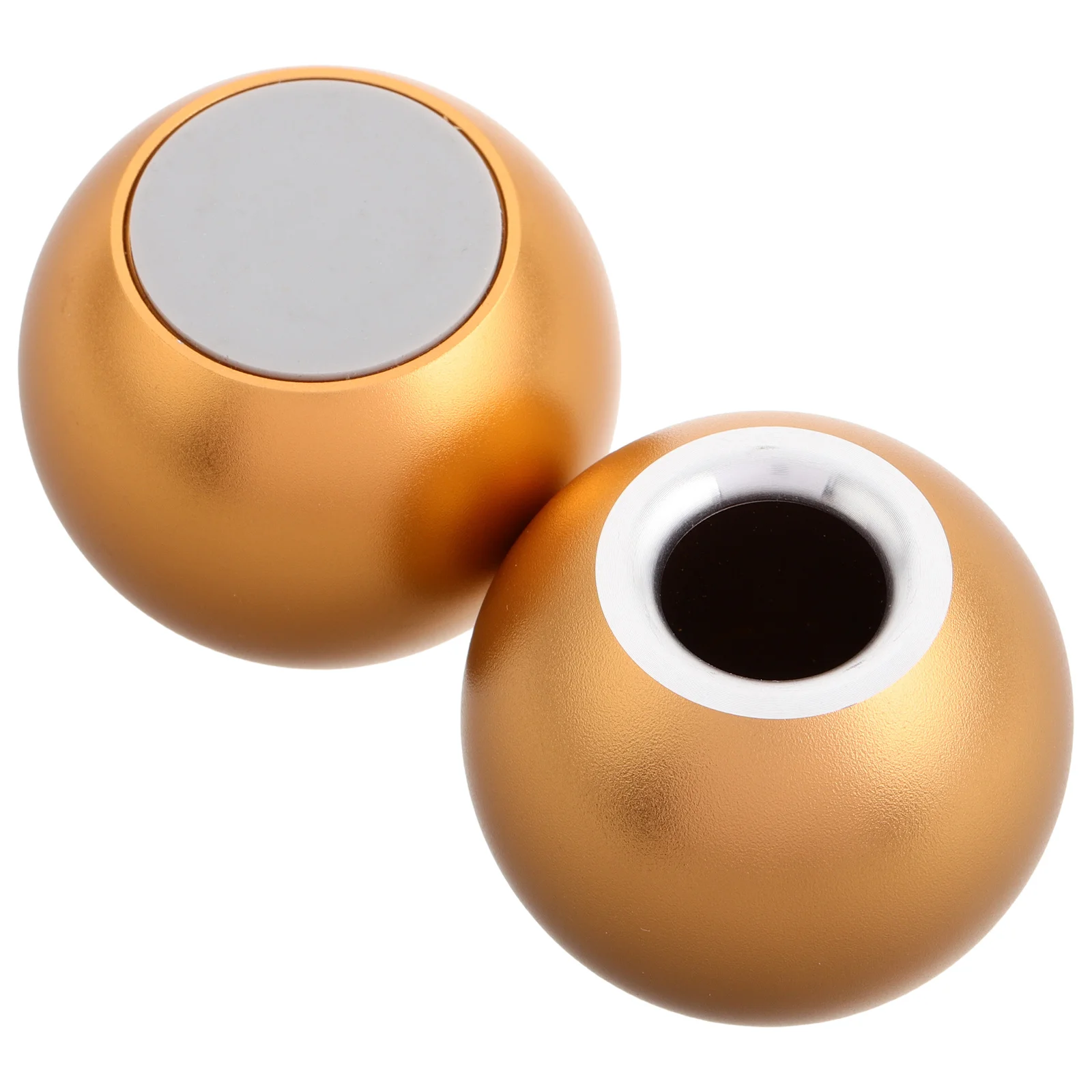 

2pcs Aluminum Alloy Round Pen Holder Single Stand For Office Desk Multi-Functional Organizer Golden Makeup Brush Pens Toothbrush