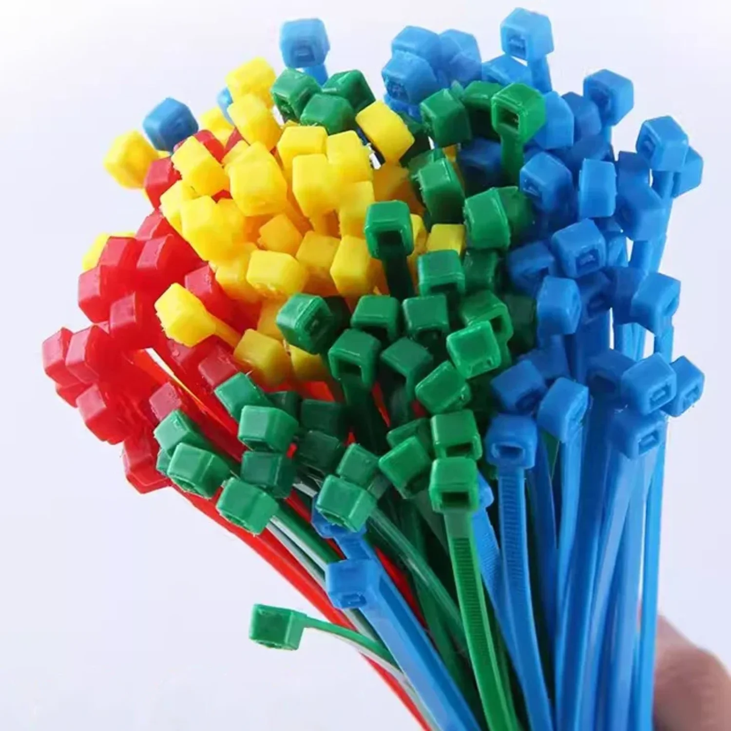 100-1000PCS Self Locking Nylon Cable Ties Plastic Zip Ties Wire Binding Wrap Straps DIY Cable Fasten Organiser for Home Office