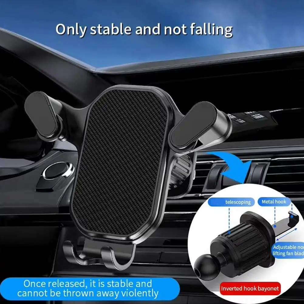 Universal Car Phone Holder Gravity Mobile Stand GPS Support Auto Air Vent Mount For IPhone 14 13 12 11 Pro Max Xr 