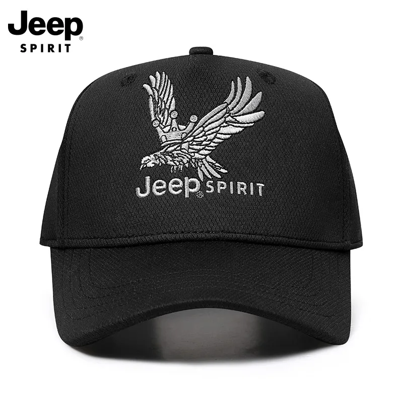 

Мужская спортивная кепка Jeep, бейсболка, дышащая кепка для бега с защитой от ультрафиолета, кепка-тракер, кепка для активного отдыха, регулируемая по размеру