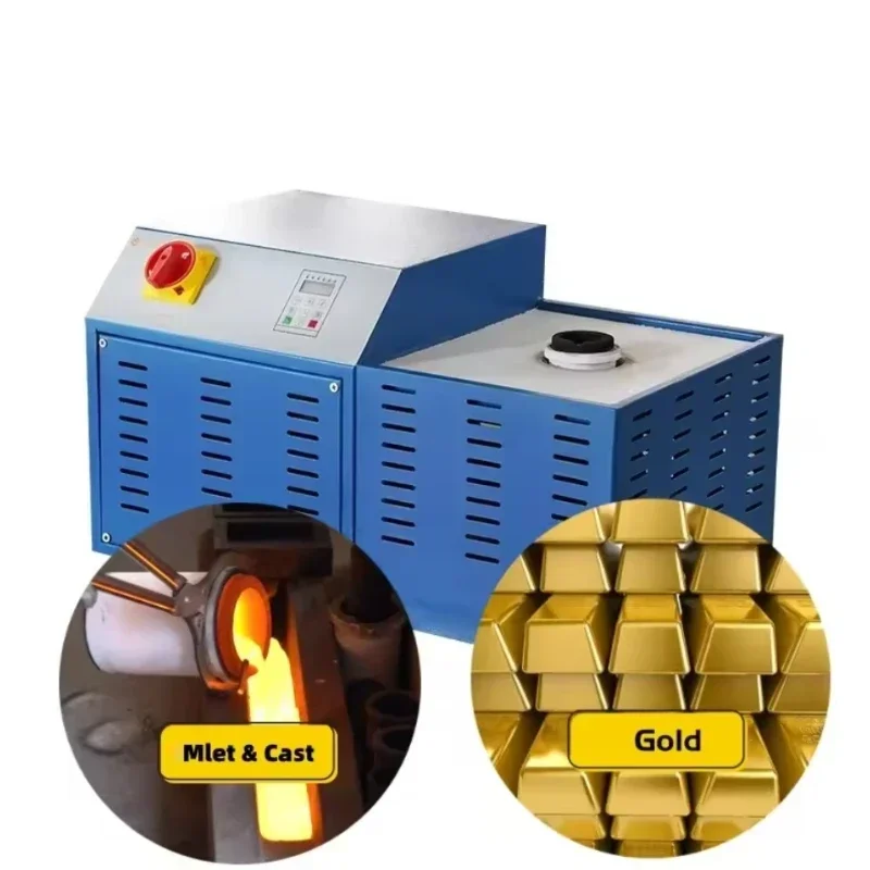 1kg 3kg 5kg small gold melting induction crucible furnace mini Precious metal silver titanium platinum smelting machine