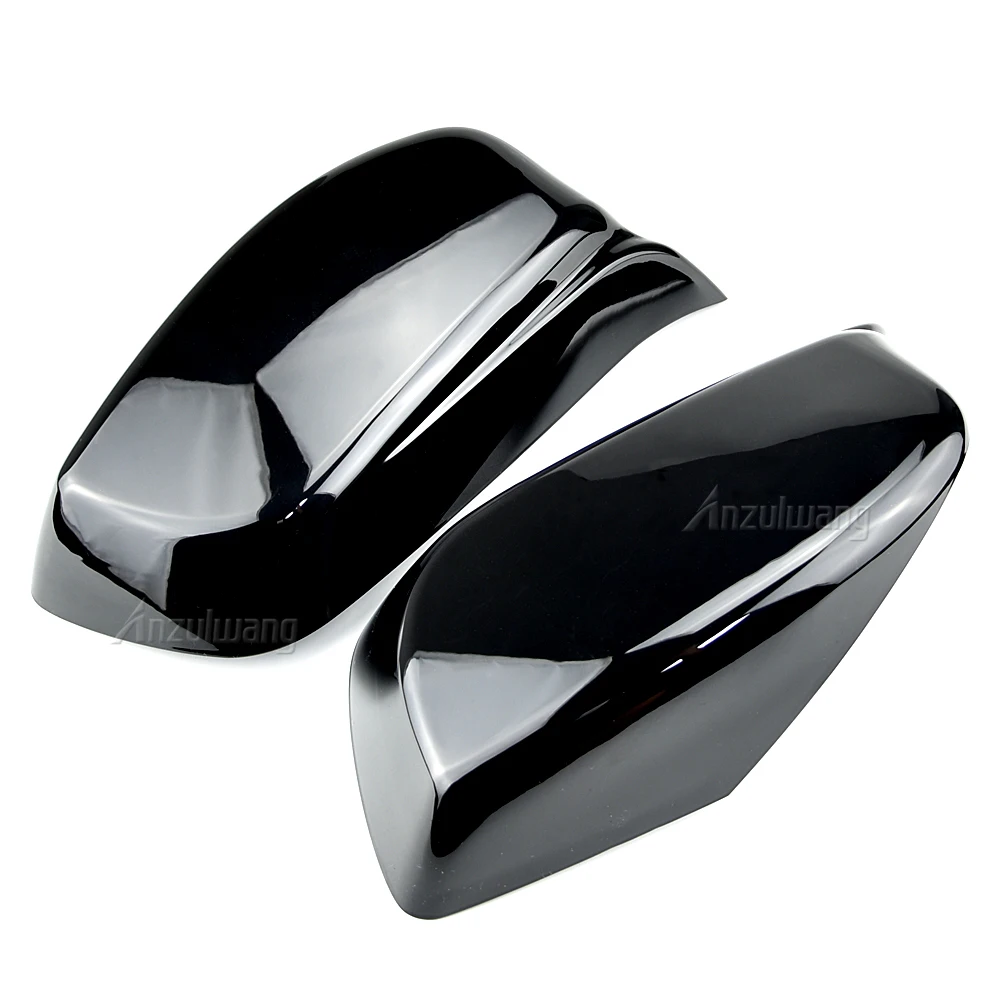 Carbon Fiber Look Black Rearview Side Mirror cover Caps for BMW 5 Series E60 E61 E63 E64 2004-2008 520i 525i 528i 528xi 530i