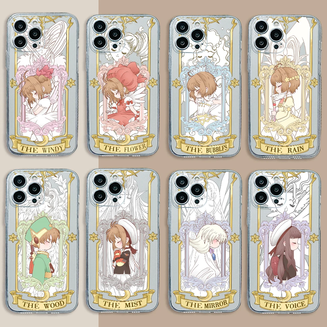 Cardcaptor Sakuras Anime Hot Phone Case For Samsung S24 S23 S22 S21 S20 S10 FE Note20 Note10 Plus Ultra Lite 5G Clear Soft Cover