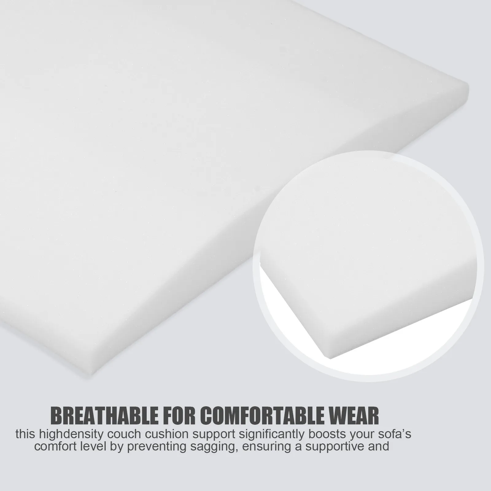 

20x20 Inch Seat Cushion for Sofa High-Density Sag Repair Pad Curved Furniture Support Insert Anti-Sagging Couch Cushion Support