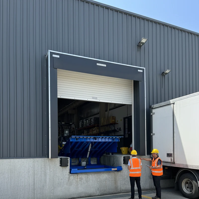 

Hydraulic Dock Leveler with Safety Features - Non-Slip Surface for Food & Beverage Industry