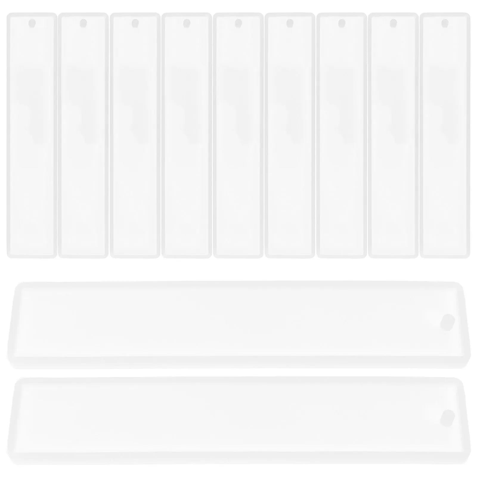 20Pcs Silicone Bookmark Molds Rectangle Resin Mold for Epoxy Casting Easy Release Reusable Craft Supplies Bookmark Mould - view 3