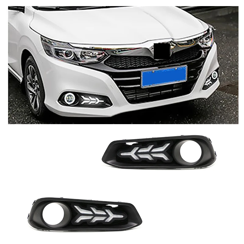 

Gobison High Quality Fog Lamp With Turn Yellow Signal Light Daytime Running Lights For Honda CRIDER 2016-2019 Fog Light