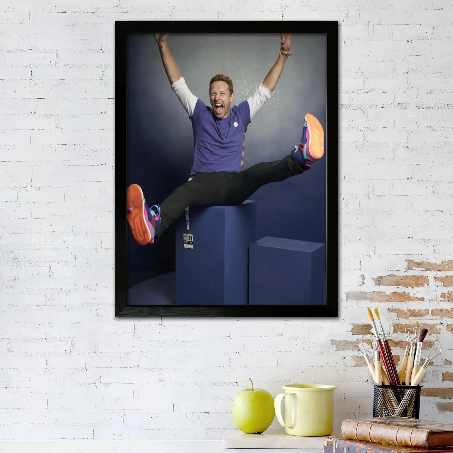 Chris Martin Canvas Art Poster, Wall Art Picture Print, Modern Family Bedroom Decor Posters,Decorative painting