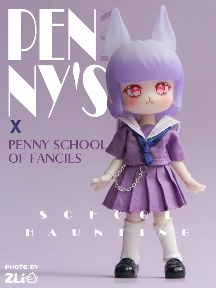 Penny Box  Toys School Haunting Series Action Figure Model Dolls Figurines 1/12 Bjd Cute Desktop Ornament Gift