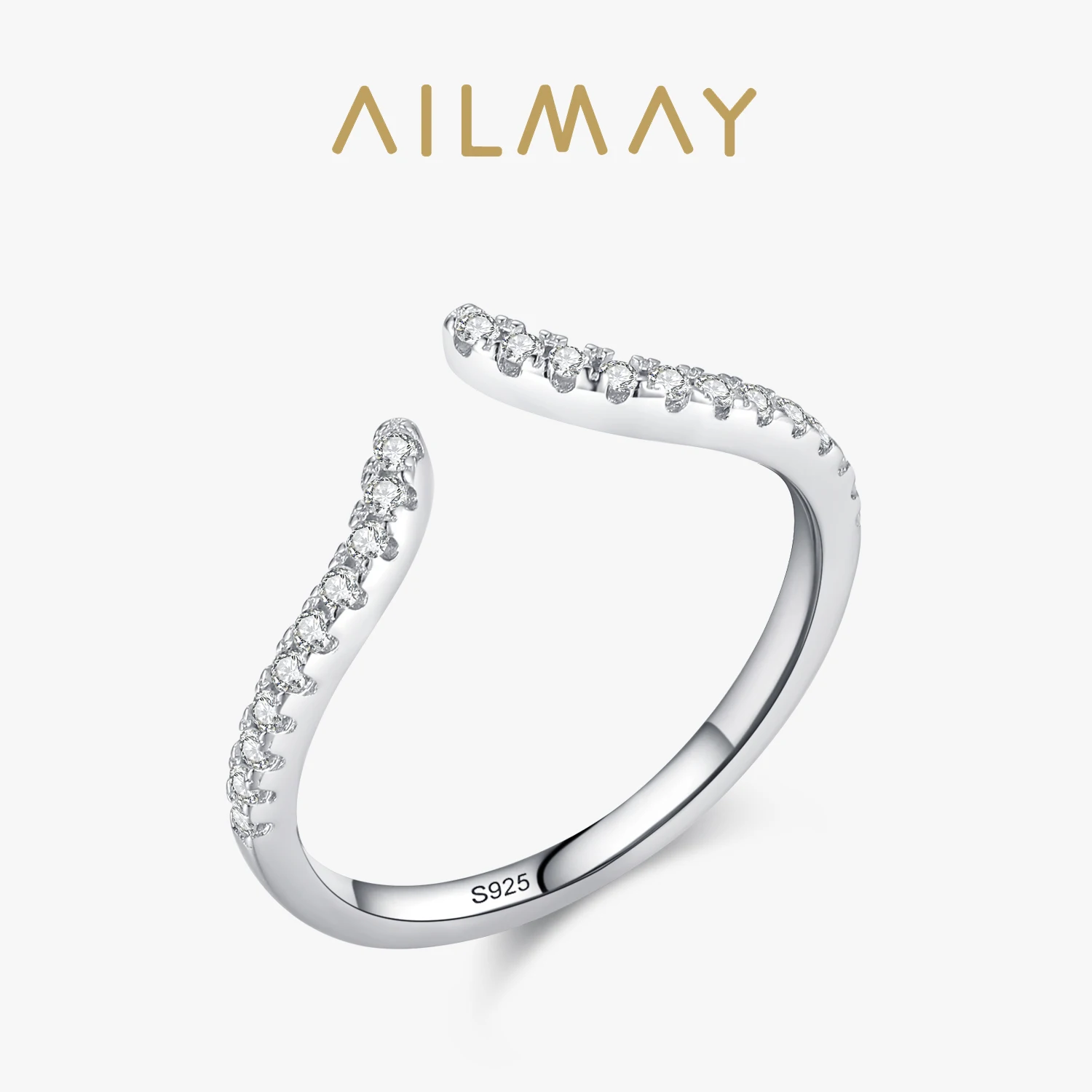 

Женское кольцо на указательный палец, из серебра 925 пробы