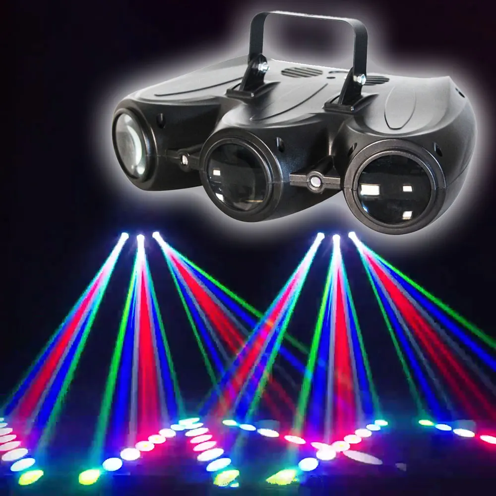 RGBW LED Flying Saucer Stage Light with Moon Flower Effect Music Sync & DMX512 Programmable Lighting for Karaoke Bar Disco Club