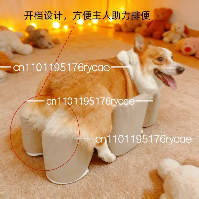 Elderly dog standing auxiliary lying stool anti-skid off nursing postoperative rehabilitation paralyzed dog get up sofa pet