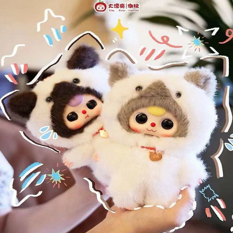 

Baby Three Whose Cat Is This Vinyl Plush Blind Box Cute Cat Doll Bag Pendant Decorative Accessories Girl Surprise Toy Gift