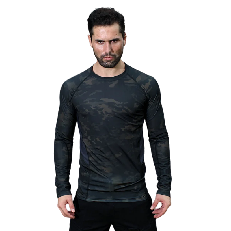 New Multicam T-Shirt Tops Tactical Shirts Summer Military Shirt Men Combat Long Sleeve Quick Dry Army Camping Hiking Clothes